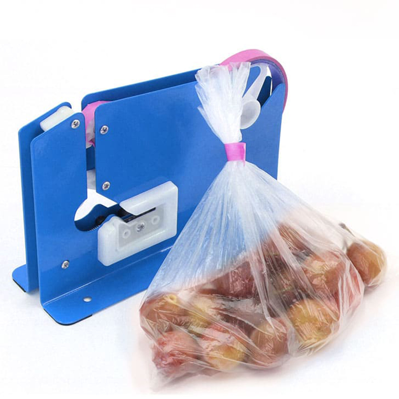 Bulk Hot Sales Blue Fruit And Vegetable Plastic Bag Neck Sealer